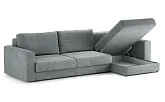 Диван угловой Ларсон 3М Nordic 83 серебристый - превью 3
